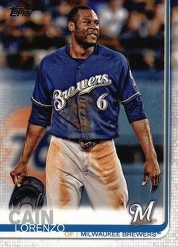 #330a Lorenzo Cain - Milwaukee Brewers - 2019 Topps Baseball