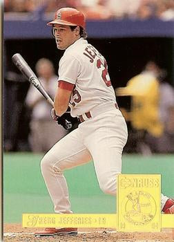 #9 Gregg Jefferies - St. Louis Cardinals - 1994 Donruss Baseball - Special Edition