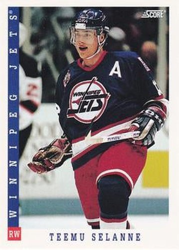 #331 Teemu Selanne - Winnipeg Jets - 1993-94 Score Canadian Hockey