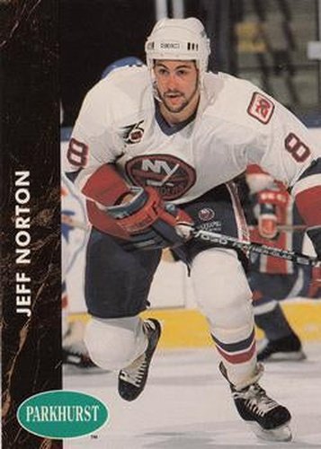#331 Jeff Norton - New York Islanders - 1991-92 Parkhurst Hockey