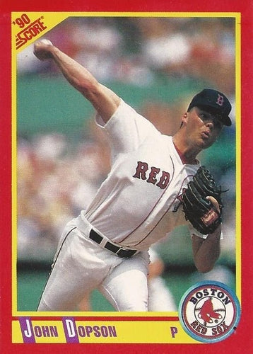 #331 John Dopson - Boston Red Sox - 1990 Score Baseball