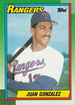 #331 Juan Gonzalez - Texas Rangers - 1990 Topps Baseball