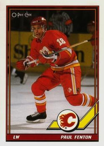 #331 Paul Fenton - Calgary Flames - 1991-92 O-Pee-Chee Hockey