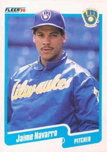 #331 Jaime Navarro - Milwaukee Brewers - 1990 Fleer USA Baseball