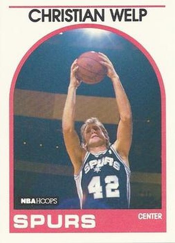 #331 Christian Welp - San Antonio Spurs - 1989-90 Hoops Basketball