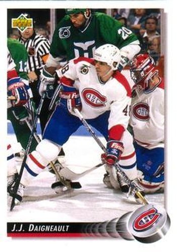 #331 J.J. Daigneault - Montreal Canadiens - 1992-93 Upper Deck Hockey