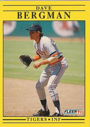#331 Dave Bergman - Detroit Tigers - 1991 Fleer Baseball