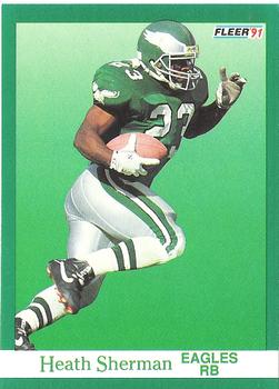 #331 Heath Sherman - Philadelphia Eagles - 1991 Fleer Football