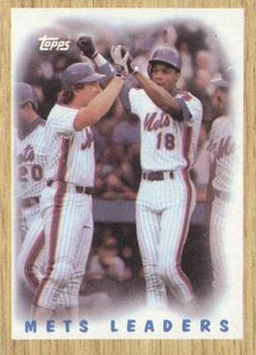 #331 Mets Leaders - New York Mets - 1987 Topps Baseball