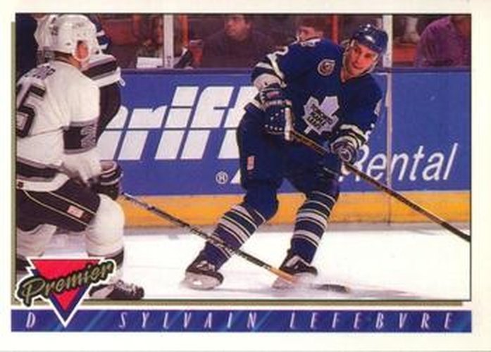 #331 Sylvain Lefebvre - Toronto Maple Leafs - 1993-94 O-Pee-Chee Premier Hockey