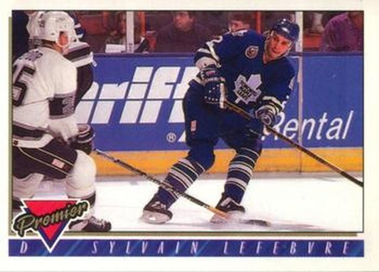 #331 Sylvain Lefebvre - Toronto Maple Leafs - 1993-94 O-Pee-Chee Premier Hockey