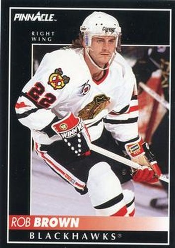 #331 Rob Brown - Chicago Blackhawks - 1992-93 Pinnacle Canadian Hockey