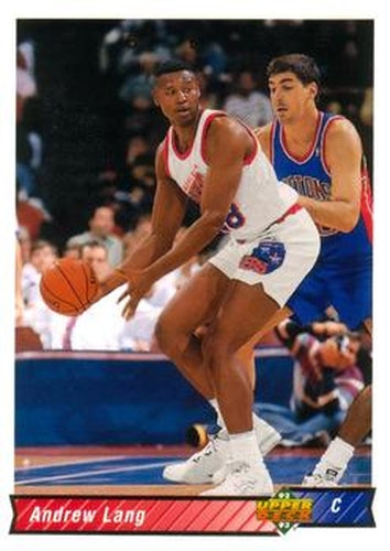 #331 Andrew Lang - Philadelphia 76ers - 1992-93 Upper Deck Basketball