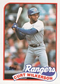 #331 Curt Wilkerson - Texas Rangers - 1989 Topps Baseball