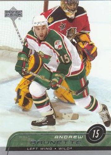 #331 Andrew Brunette - Minnesota Wild - 2002-03 Upper Deck Hockey