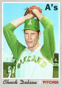 #331 Chuck Dobson - Oakland Athletics - 1970 Topps Baseball