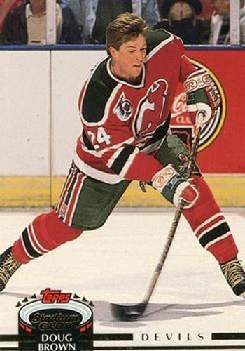 #331 Doug Brown - New Jersey Devils - 1992-93 Stadium Club Hockey