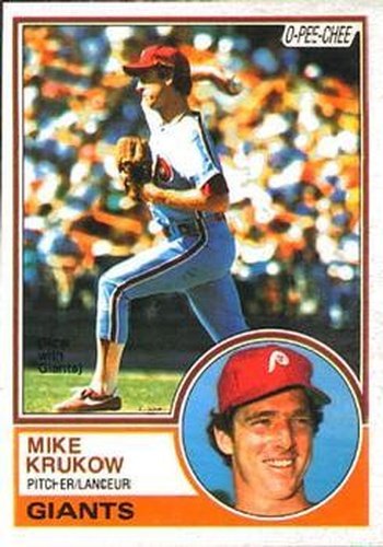 #331 Mike Krukow - San Francisco Giants - 1983 O-Pee-Chee Baseball