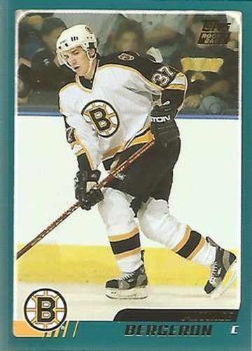 #331 Patrice Bergeron - Boston Bruins - 2003-04 Topps Hockey