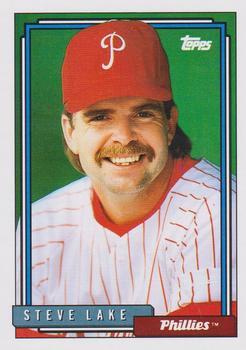 #331 Steve Lake - Philadelphia Phillies - 1992 Topps Baseball