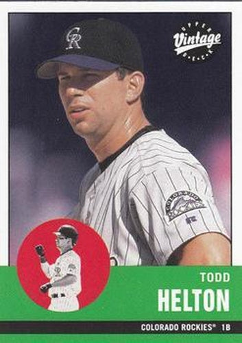 #331 Todd Helton - Colorado Rockies - 2001 Upper Deck Vintage Baseball