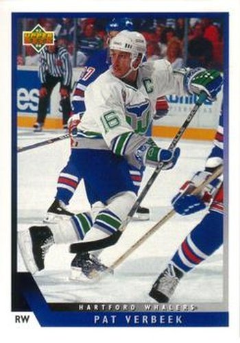 #331 Pat Verbeek - Hartford Whalers - 1993-94 Upper Deck Hockey