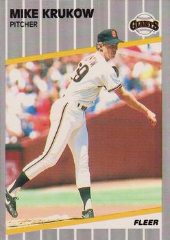 #331 Mike Krukow - San Francisco Giants - 1989 Fleer Baseball