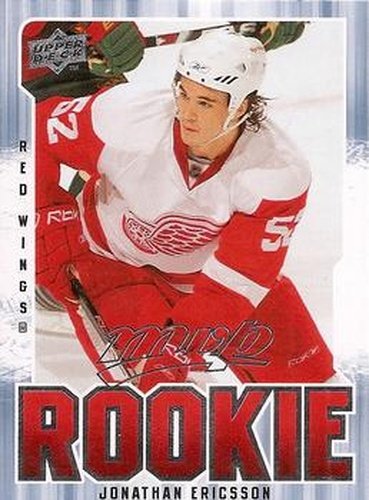 #331 Jonathan Ericsson - Detroit Red Wings - 2008-09 Upper Deck MVP Hockey