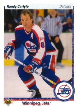 #331 Randy Carlyle - Winnipeg Jets - 1990-91 Upper Deck Hockey