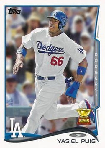 #331a Yasiel Puig - Los Angeles Dodgers - 2014 Topps Baseball
