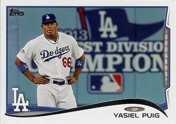 #331c Yasiel Puig - Los Angeles Dodgers - 2014 Topps Baseball