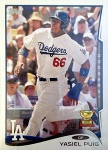 #331d Yasiel Puig - Los Angeles Dodgers - 2014 Topps Baseball
