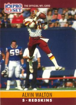 #332 Alvin Walton - Washington Redskins - 1990 Pro Set Football