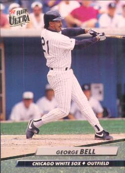 #332 George Bell - Chicago White Sox - 1992 Ultra Baseball