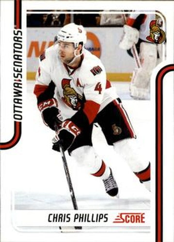 #332 Chris Phillips - Ottawa Senators - 2011-12 Score Hockey