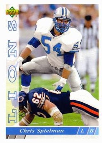 #332 Chris Spielman - Detroit Lions - 1993 Upper Deck Football