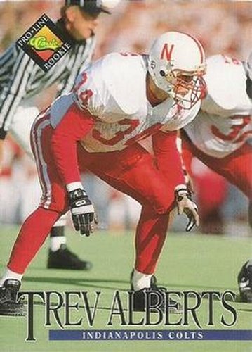 #332 Trev Alberts - Indianapolis Colts - 1994 Pro Line Live Football