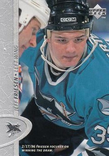 #332 Jeff Friesen - San Jose Sharks - 1996-97 Upper Deck Hockey