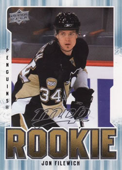 #332 Jon Filewich - Pittsburgh Penguins - 2008-09 Upper Deck MVP Hockey