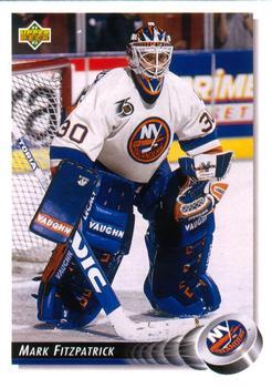 #332 Mark Fitzpatrick - New York Islanders - 1992-93 Upper Deck Hockey