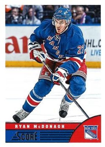 #332 Ryan McDonagh - New York Rangers - 2013-14 Score Hockey