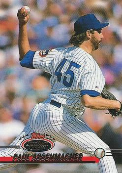 #332 Paul Assenmacher - Chicago Cubs - 1993 Stadium Club Baseball