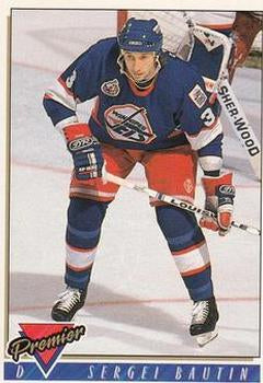 #332 Sergei Bautin - Winnipeg Jets - 1993-94 Topps Premier Hockey