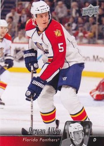 #332 Bryan Allen - Florida Panthers - 2010-11 Upper Deck Hockey