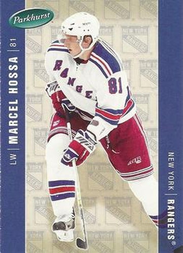 #332 Marcel Hossa - New York Rangers - 2005-06 Parkhurst Hockey