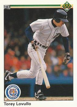 #332 Torey Lovullo - Detroit Tigers - 1990 Upper Deck Baseball