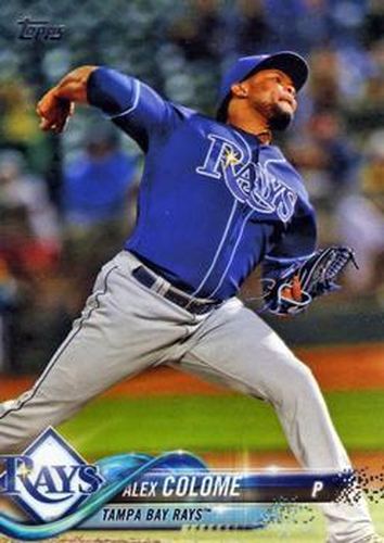 #332 Alex Colome - Tampa Bay Rays - 2018 Topps Baseball
