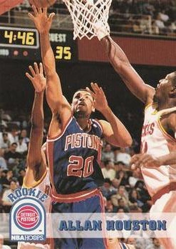#332 Allan Houston - Detroit Pistons - 1993-94 Hoops Basketball