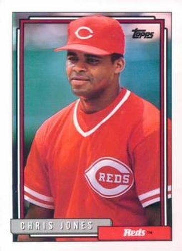#332 Chris Jones - Cincinnati Reds - 1992 Topps Baseball