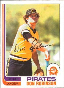 #332 Don Robinson - Pittsburgh Pirates - 1982 O-Pee-Chee Baseball